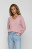 Jessie V-Neck Sweater Pink