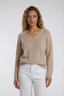 Jessie V-Neck Sweater Beige