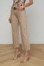 Wanda Cropped Wide Leg Jean Biscuit