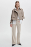 Jamie Cropped Trench Khaki