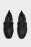Spire Ruched Mary Janes Black