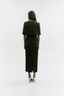 Column Cape Dress Olive