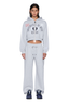 College Origin Zip Hoodie Grey Marle
