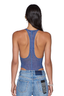 Lara Mesh Bodysuit Pinstripe Krystal