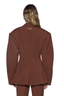 Dare Cinched Blazer Chocolate