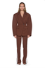 Dare Cinched Blazer Chocolate