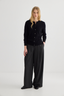 Cashmere Crewneck Cardigan Black