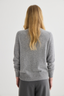 Cashmere Crewneck Cardigan Grey Marle
