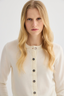 Sylvia Merino Cardigan Ivory
