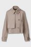 Jamie Cropped Trench Khaki
