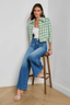 Jia Tweed Jacket Dusty Jade Houndstooth