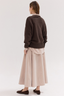 The Corduroy Maxi Skirt Limestone