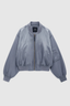 Cropped Leon Bomber Dark Grey