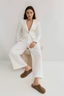 Linen Duchess Blazer White
