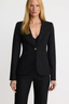 Full Back Duchess Blazer Deep Black