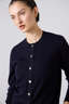 Sylvia Merino Cardigan Navy