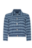 Jia Tweed Jacket Blue Multi Stripe