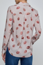 Holly Blouse Taupe Dark Red Faded Kiss