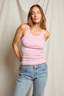 Annie Recycled Tank Sugar Pink