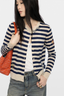 Missya Striped Cardigan Marine