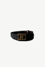 Debbie Reversible Croc Belt Black | Chocolate Brown