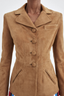 Shrunken Suede Blazer Fawn