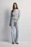 Bella Cashmere Cardigan Light Grey