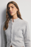 Bella Cashmere Cardigan Light Grey