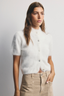 Claudia Cashmere Short Sleeve Snow