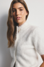 Claudia Cashmere Short Sleeve Snow