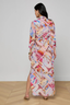 Cameron Long Shirt Dress Light Pink Multi Large Postcard Print