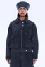 Emma Utility Suede Jacket Vintage Black