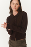 Celia Merino Knit Cardigan Dark Cacao