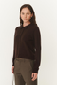 Celia Merino Knit Cardigan Dark Cacao