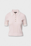 Laurie Cotton Cashmere Polo Light Pink