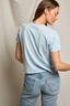Harley Cotton Boxy Crew Tee Powder Blue
