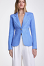Linen Duchess Blazer Periwinkle