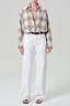 Ana Cropped Shirt Schiffer Plaid