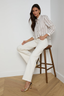 Cosette Shirt Ivory/ Khaki/ Black Stripe