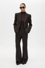 Saxony Fitted Cropped Blazer Espresso