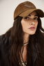 Harsha Leather Cap Marron