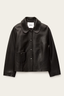 Milos Leather Jacket Noir
