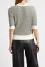 The Stripe V-Neck Sweater Cream Multi