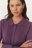 Celia Merino Knit Cardigan Grape