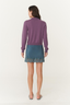 Celia Merino Knit Cardigan Grape