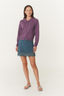 Celia Merino Knit Cardigan Grape
