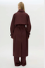 Dia Trench Coat Burgundy