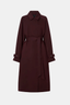 Dia Trench Coat Burgundy