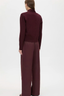 Dia Elastic Detail Pant Burgundy