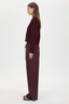 Dia Elastic Detail Pant Burgundy